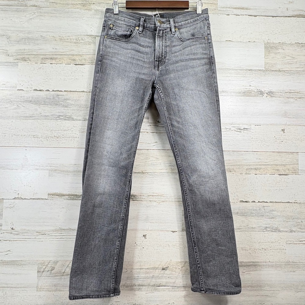 7 For All Mankind Slimmy‎ Jeans 29x28 Grey Japanese Fabric Cashmere Slim Denim